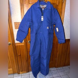 Carhartt Fire Resistant Cobalt Blue Overalls